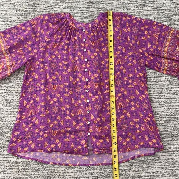 NWT SPELL & THE GYPSY
COLLECTIVE MADAME PEACOCK BLOUSE - BOYSENBERRY Size XS - Picture 9 of 14